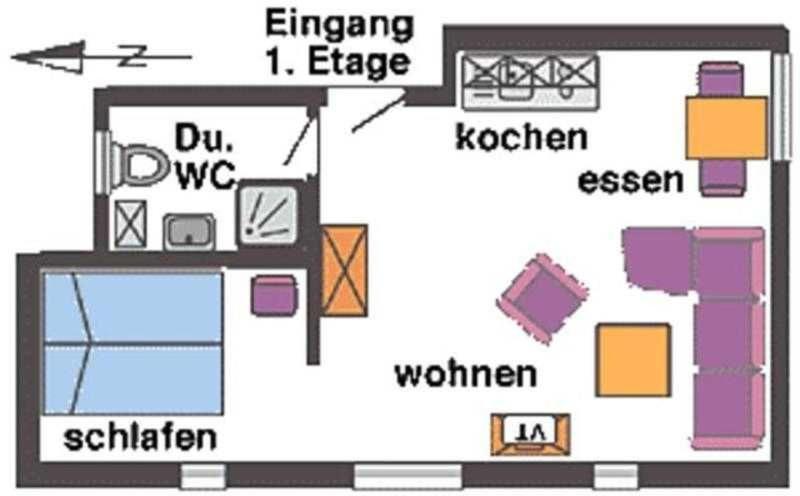 Urlaubs-Appartement Am Dorfrand Wieck Esterno foto